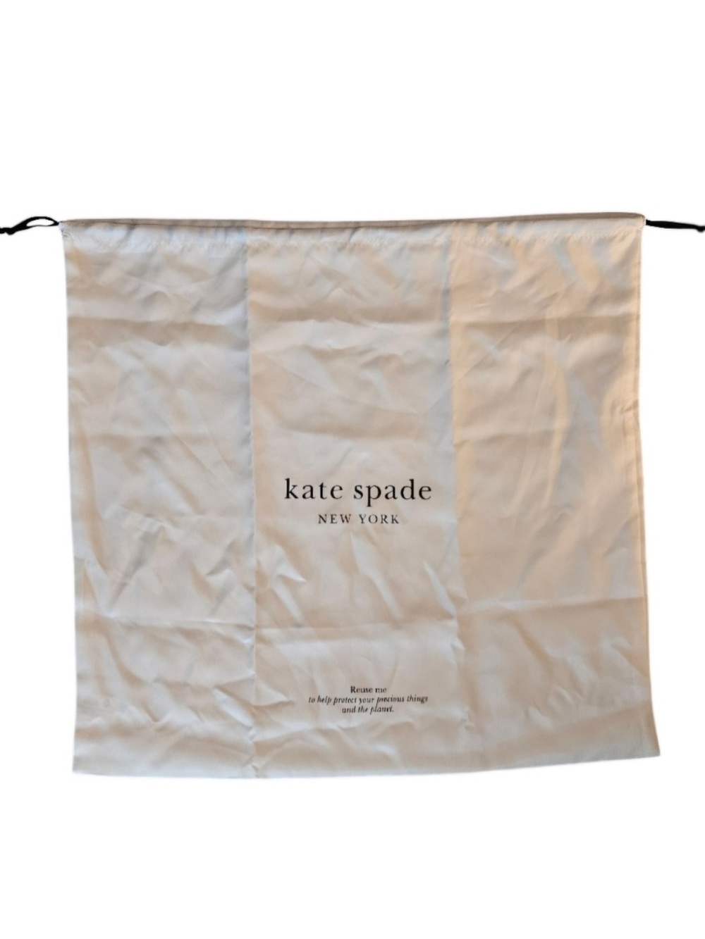 Kate Spade large Cream dustbag 18x18